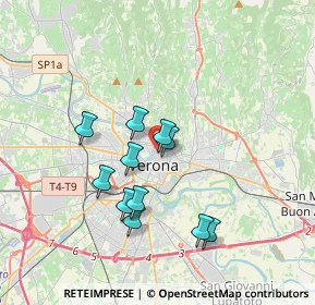 Mappa Via Enrico de Nicolis, 37121 Verona VR, Italia (3.07091)