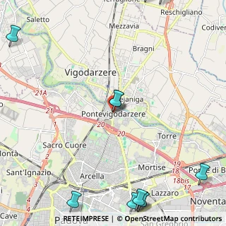 Mappa Via Pontevigodarzere, 35133 Vigodarzere PD, Italia (3.41182)