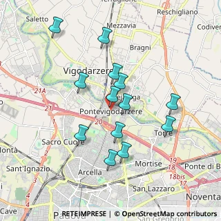 Mappa Via Pontevigodarzere, 35133 Vigodarzere PD, Italia (1.68308)