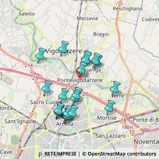 Mappa Via Pontevigodarzere, 35133 Vigodarzere PD, Italia (1.78)