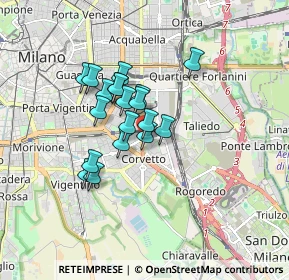 Mappa Via Domenico Veneziano, 20139 Milano MI, Italia (1.23368)