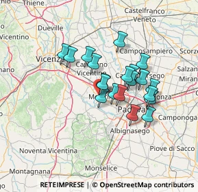 Mappa Via Tesina, 35035 Mestrino PD, Italia (10.3645)