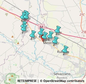 Mappa Via Tesina, 35035 Mestrino PD, Italia (3.0875)