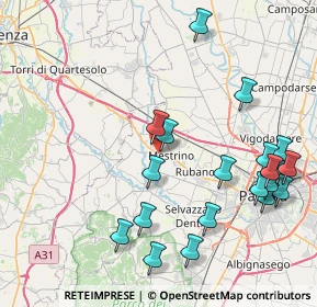 Mappa Via Tesina, 35035 Mestrino PD, Italia (9.4005)
