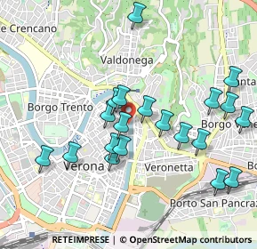 Mappa Via Sottoriva, 37121 Verona VR, Italia (0.972)