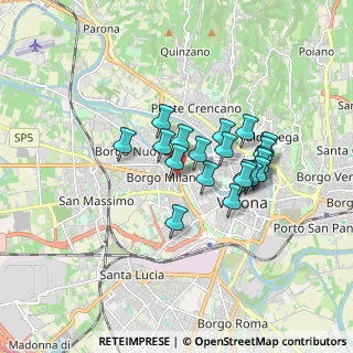 Mappa Via Napoleone I, 37138 Verona VR, Italia (1.3295)