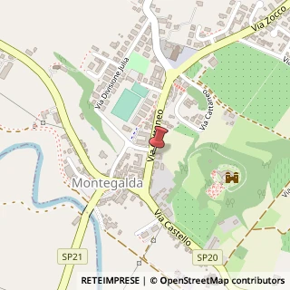 Mappa Via Dino Cattaneo, 36, 36047 Montegalda, Vicenza (Veneto)