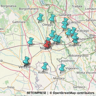 Mappa Corso Milano, 28100 Novara NO, Italia (14.0755)