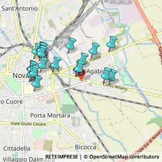 Mappa Corso Milano, 28100 Novara NO, Italia (0.9765)