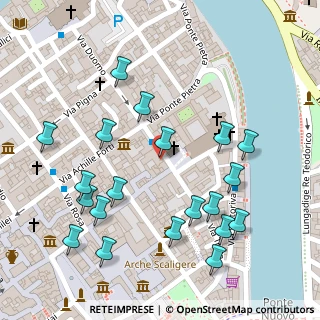 Mappa Piazza S.Anastasia, 37121 Verona VR, Italia (0.143)
