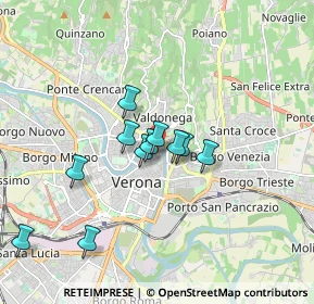 Mappa Piazza S.Anastasia, 37121 Verona VR, Italia (1.39455)