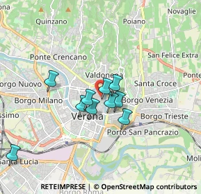Mappa Piazza S.Anastasia, 37121 Verona VR, Italia (1.63091)