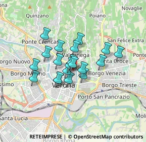 Mappa Piazza S.Anastasia, 37121 Verona VR, Italia (1.192)