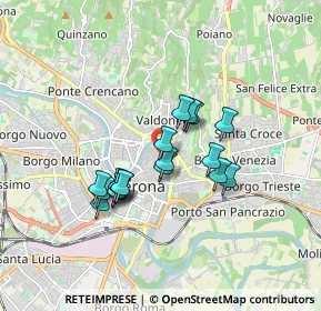 Mappa Via Abramo Massalongo, 37121 Verona VR, Italia (1.35278)