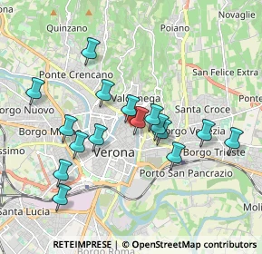 Mappa Via Abramo Massalongo, 37121 Verona VR, Italia (1.73125)