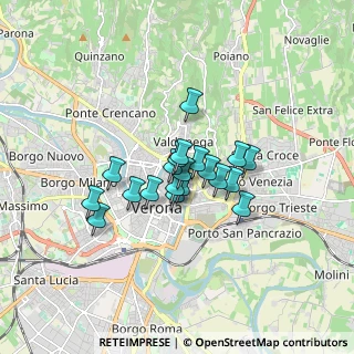 Mappa Via Abramo Massalongo, 37121 Verona VR, Italia (1.0925)