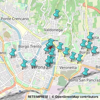 Mappa Piazza S.Anastasia, 37121 Verona VR, Italia (1.0215)