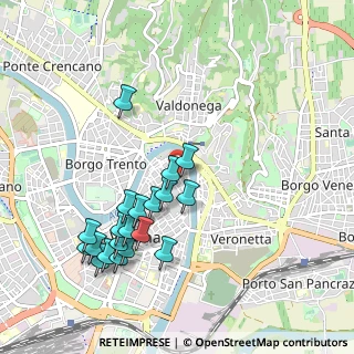 Mappa Piazza S.Anastasia, 37121 Verona VR, Italia (1.025)