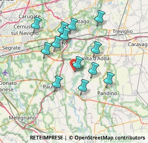 Mappa Via Andrea Crenna, 26833 Comazzo LO, Italia (6.49385)