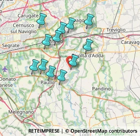 Mappa Via Andrea Crenna, 26833 Comazzo LO, Italia (6.54417)