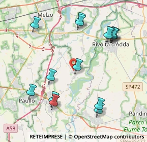 Mappa Via Andrea Crenna, 26833 Comazzo LO, Italia (4.50933)