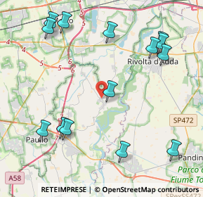 Mappa Via Andrea Crenna, 26833 Comazzo LO, Italia (5.045)