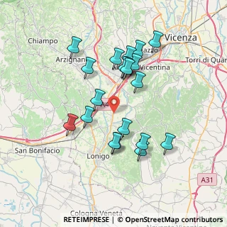 Mappa Via A. Santurro, 36040 Sarego VI, Italia (6.726)