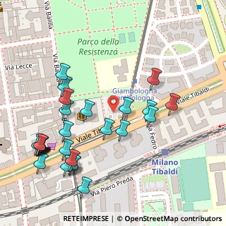 Mappa Viale Tibaldi, 20141 Milano MI, Italia (0.14815)
