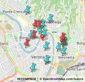 Mappa Via Sant'Egidio, 37121 Verona VR, Italia (0.8095)
