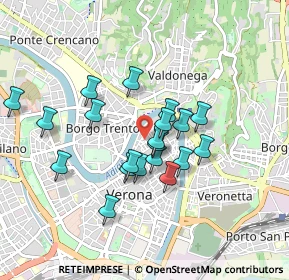 Mappa Via Castelrotto, 37121 Verona VR, Italia (0.7405)