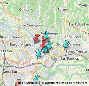 Mappa Via Castelrotto, 37121 Verona VR, Italia (1.81333)