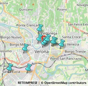 Mappa Via Sant'Egidio, 37121 Verona VR, Italia (1.33727)
