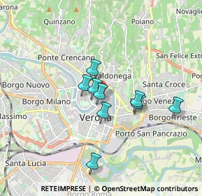 Mappa Via Castelrotto, 37121 Verona VR, Italia (1.87273)