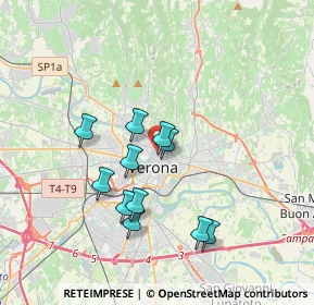 Mappa Via Sant'Egidio, 37121 Verona VR, Italia (3.14273)