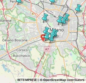 Mappa 20143 Milano MI, Italia (3.81083)