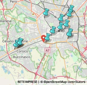 Mappa 20143 Milano MI, Italia (4.24357)