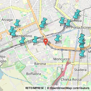 Mappa 20143 Milano MI, Italia (1.36824)