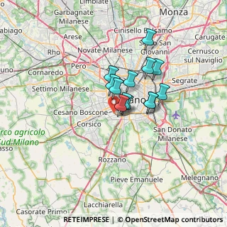 Mappa 20143 Milano MI, Italia (4.45769)