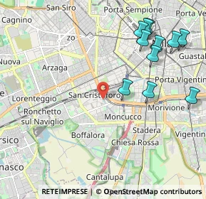 Mappa 20143 Milano MI, Italia (2.42455)