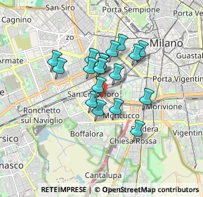 Mappa 20143 Milano MI, Italia (1.25556)