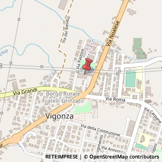 Mappa Via Pastore, 4, 35010 Vigonza, Padova (Veneto)