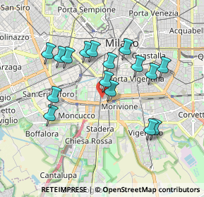 Mappa Via Francesco Borromini, 20136 Milano MI, Italia (1.6975)