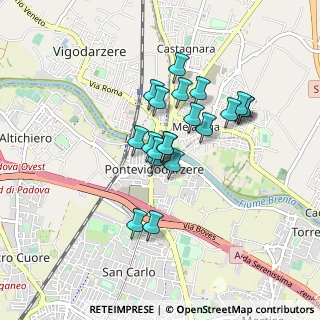 Mappa Via V. Tedeschi, 35133 Padova PD, Italia (0.646)