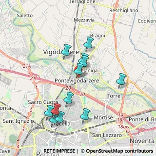 Mappa Via V. Tedeschi, 35133 Padova PD, Italia (1.82833)