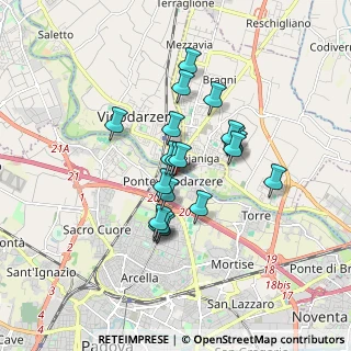 Mappa Via V. Tedeschi, 35133 Padova PD, Italia (1.3105)