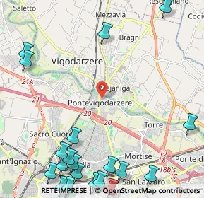 Mappa Via V. Tedeschi, 35133 Padova PD, Italia (3.359)