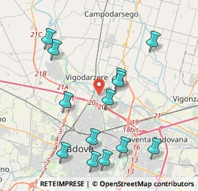 Mappa Via V. Tedeschi, 35133 Padova PD, Italia (4.37462)