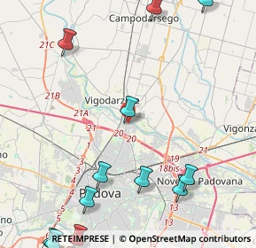 Mappa Via V. Tedeschi, 35133 Padova PD, Italia (6.39692)