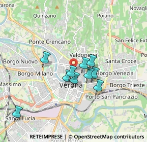 Mappa Via Cadrega, 37121 Verona VR, Italia (1.64636)
