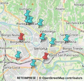 Mappa Vicolo Cadrega, 37121 Verona VR, Italia (1.88)